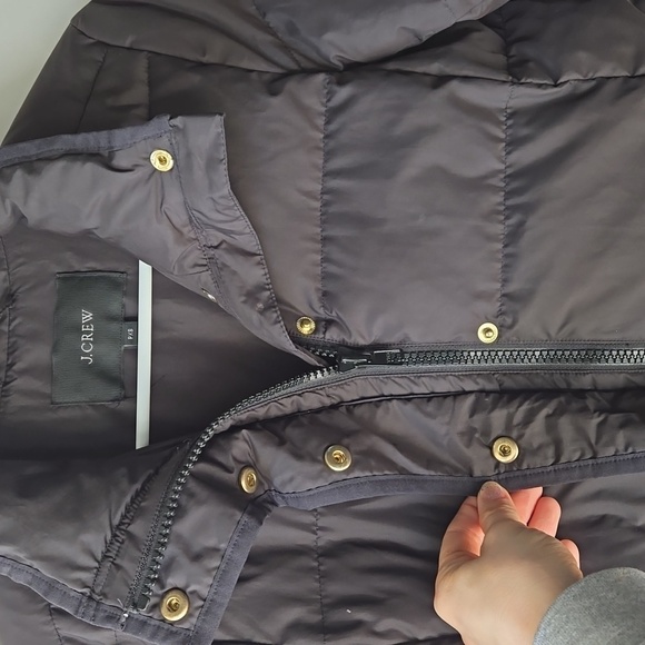 COPY - J Crew Black Quilted Long Line Down Puffer Winter Coat - Picture 2 of 9